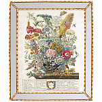 Репродукция на холсте «12 месяцев цветения», версия Август, в раме «Аксель»