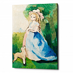 Картина «Дама с собачкой» (холст, галерейная натяжка)