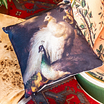 Интерьерная подушка «Королевский павлин», версия 1