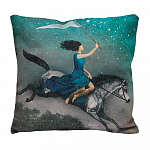 Декоративная подушка «Ловительница звезд»