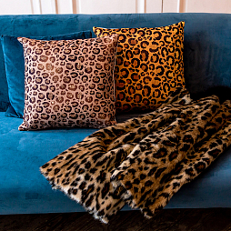 Интерьерная подушка «Леопард» (карамель)