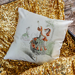 Декоративная подушка «Танцующие цветы Граната»