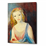 Картина «Девушка с цветами в волосах» (холст, галерейная натяжка)
