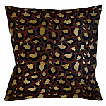 Интерьерная подушка «Леопард» (бордо)