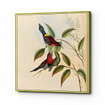 Картина на холсте «Птицы Солнца» 60×60, холст, галерейная натяжка (версия 6)