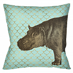 Интерьерная подушка «Самый обыкновенный бегемот»