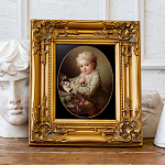 Репродукция картины «Портрет мальчика, играющего с кошкой» рама раме рамы рамк фото фоторам картин репродук 