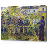 Картина «Клод Моне за рисованием в своем саду в Аржантёе» (холст, галерейная натяжка)