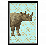 Арт-постер «Самый обыкновенный носорог»