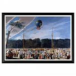 Арт-постер «Антонио Карнисеро: Взлет воздушного шара в садах Аранхуэса»