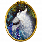Картина «Королевский павлин», версия 3, в раме «Бетти»