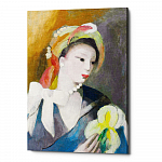 Картина «Девушка в жемчужном ожерелье» (холст, галерейная натяжка)