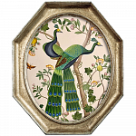 Картина «Индокитайский зеленый павлин», версия 1, в раме «Эдита» рама раме рамы рамк фото фоторам картин репродук 