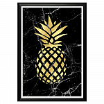 Арт-постер «Золотой ананас»