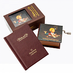 Подарочный комплект «12 Рецептов счастья / Лев»: музыкальная шкатулка и миниатюрная книга