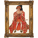 Л.С. Бакст. Эскиз костюма жены Патифара к балету «Легенда об Иосифе», 1914 в раме «Анастаси»