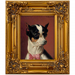 Репродукция картины «Портрет собаки с розовым бантиком» рама раме рамы рамк фото фоторам картин репродук 