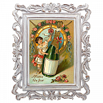 Картина "С Новым годом!", в фоторамке "Агата", версия 6 рама раме рамы рамк фото фоторам картин репродук 