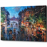 Картина «Парижский бульвар» (холст, галерейная натяжка)