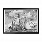 Арт-постер «Брейгель: Морской корабль между двумя галерами»