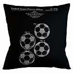 Арт-подушка «Патент на футбольный мяч»