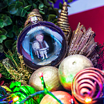 Новогодний шар для праздничной ёлки «Вместе с будущим нам вручено и наше прошлое» (телец)