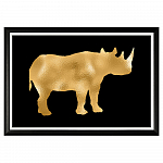 Арт-постер «Золотой носорог»
