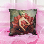 Декоративная подушка «Розовый амур»