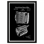 Арт-постер «Патент Джона Вассоса на дизайн аккордеона»