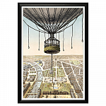 Арт-постер «Париж с высоты птичьего полета»