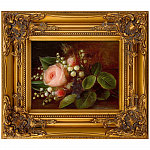 Репродукция картины «Натюрморт с розами и ландышами»
