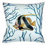 Декоративная подушка «Фантастика подводного мира» версия 7 (блю)