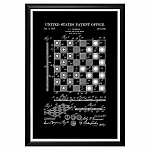 Арт-постер «Патент на карманную шахматную доску, 1923»