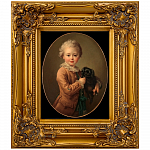Репродукция картины «Мальчик с черным спаниелем» рама раме рамы рамк фото фоторам картин репродук 
