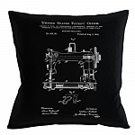 Арт-подушка «Патент на швейную машину»